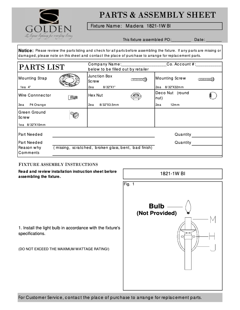 Image de la première page du manuel de l'appareil Madera 1821-1W BI