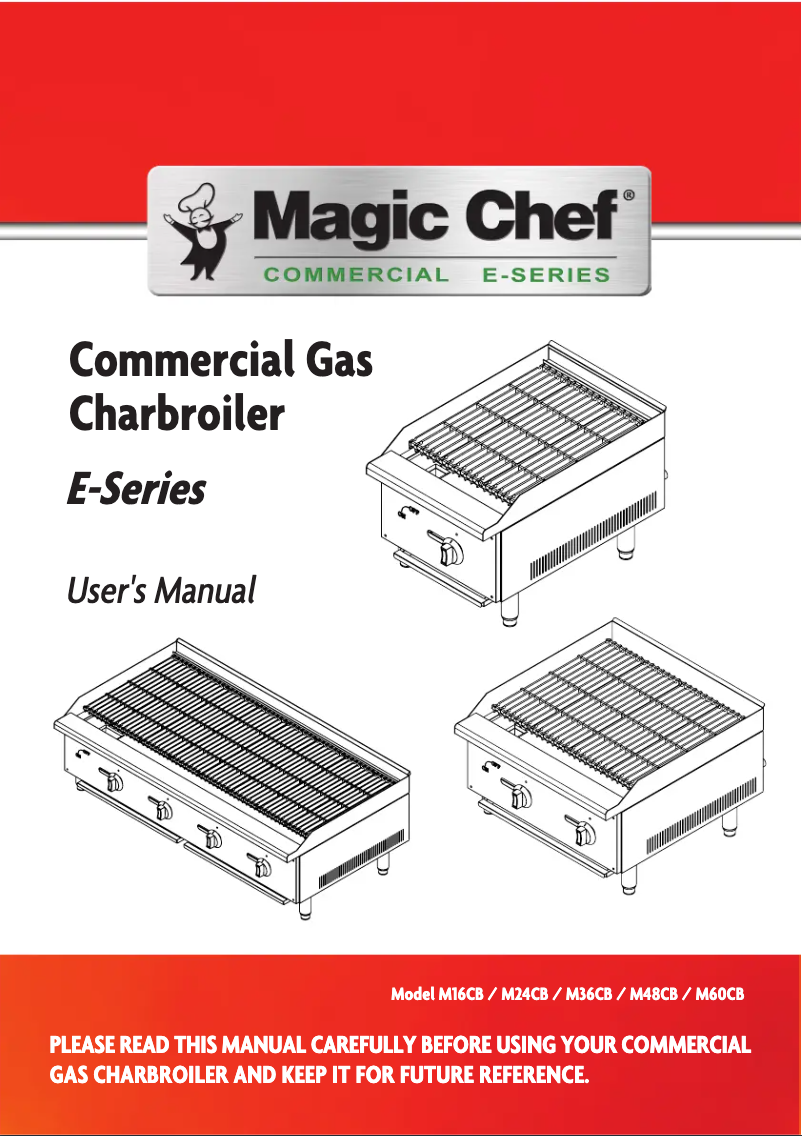 Página 1 del manual Manual de usuario Magic Chef M16CB