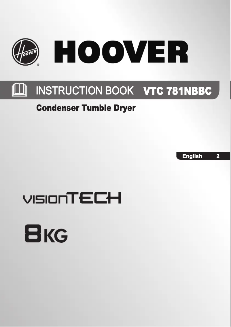 Page n°1 - Manuel utilisateur Hoover VTC 781NBBC-80