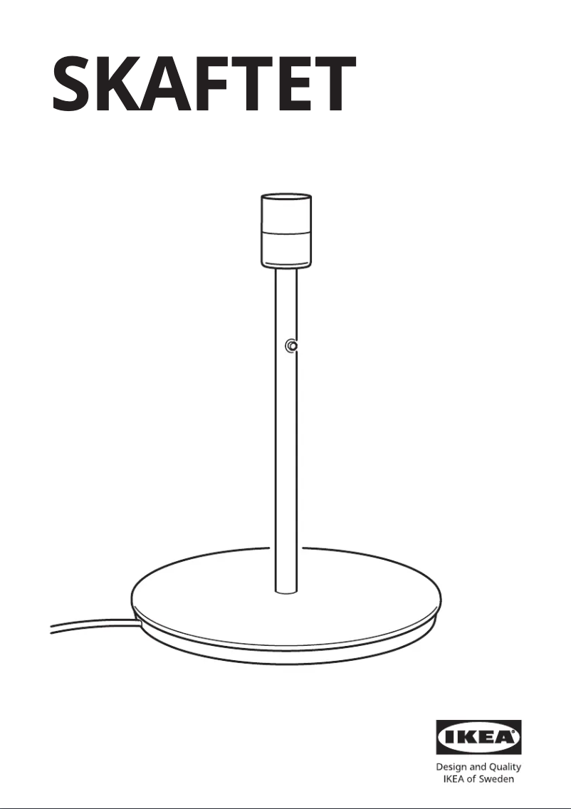 Imagen de la primera página del manual del dispositivo SKAFTET 104.059.67