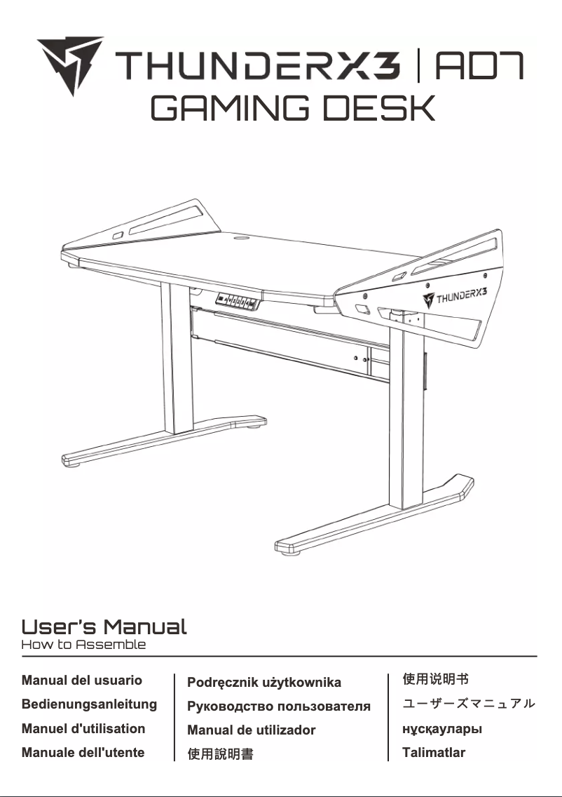 Page 1 de la notice Manuel utilisateur ThunderX3 AD7-L-HEX
