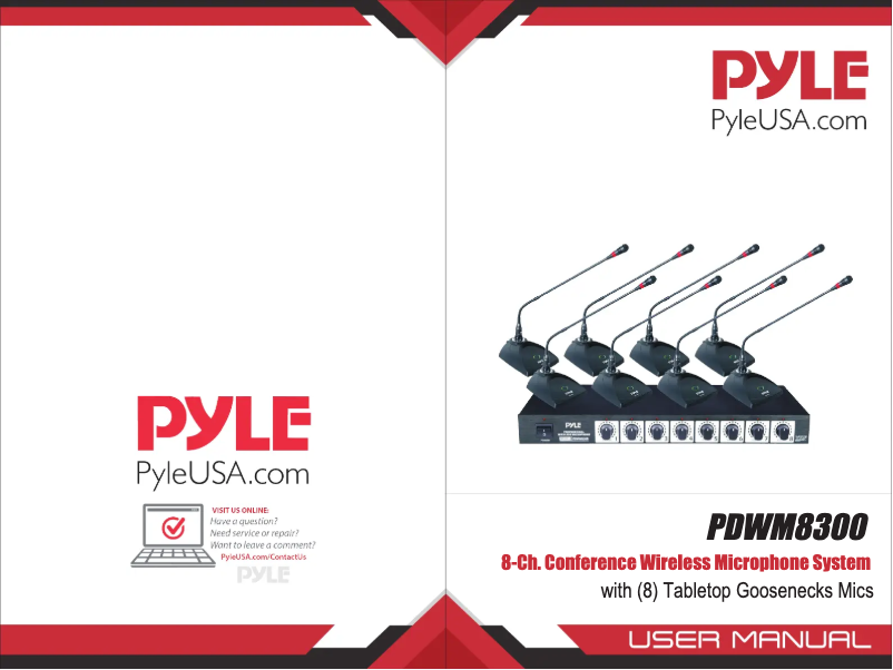 Page n°1 - Manuel utilisateur Pyle PDWM8300