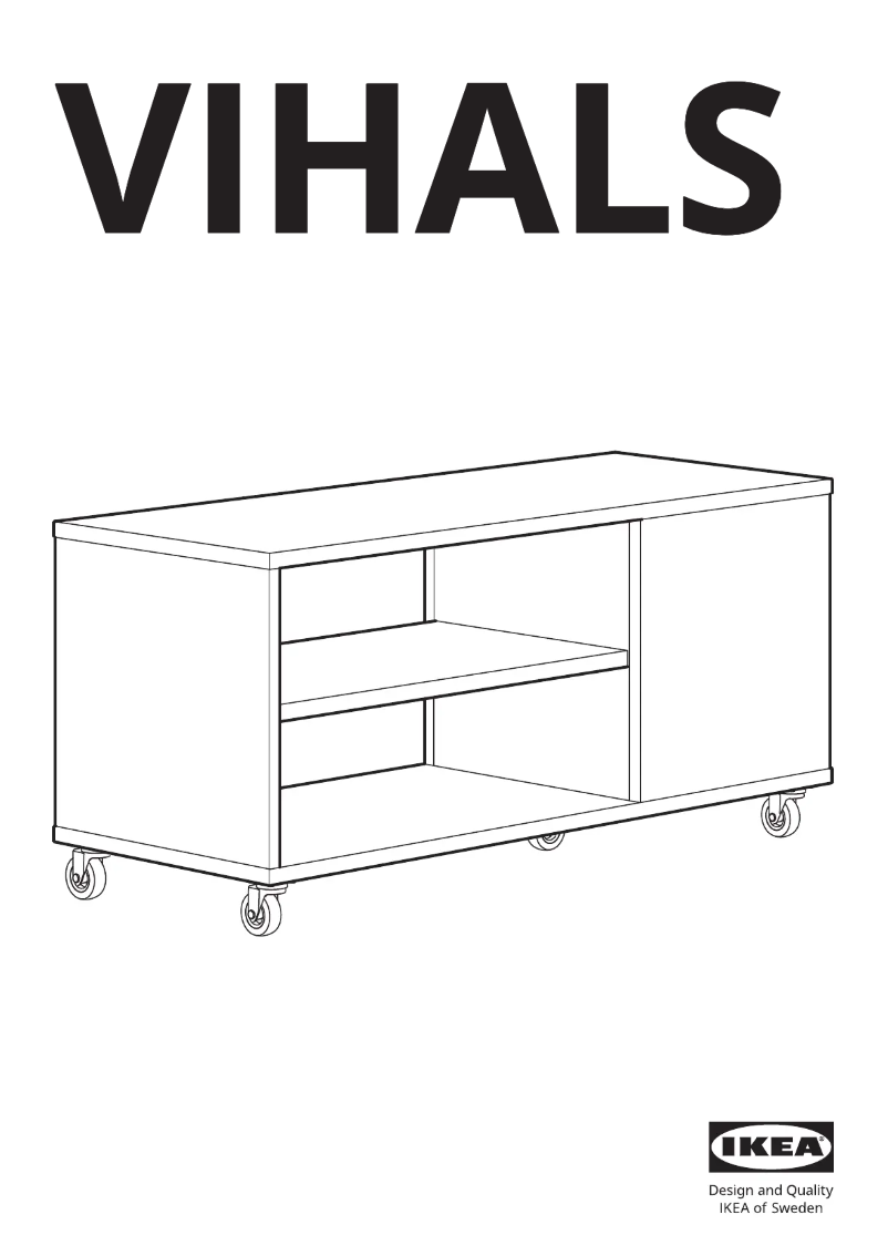 Page 1 de la notice Manuel utilisateur Ikea VIHALS 505.468.66