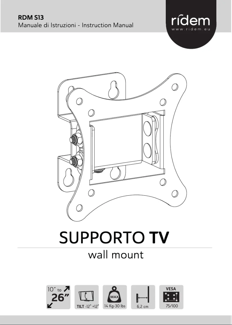 Image de la première page du manuel de l'appareil RDM S13
