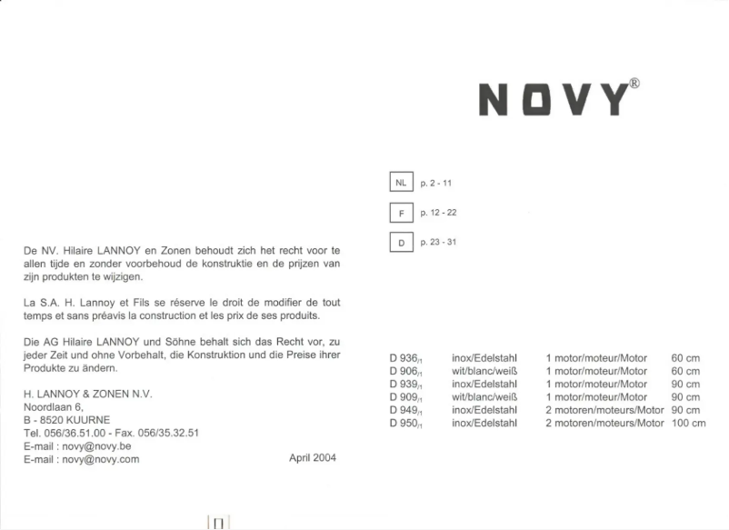 Image de la première page du manuel de l'appareil 906