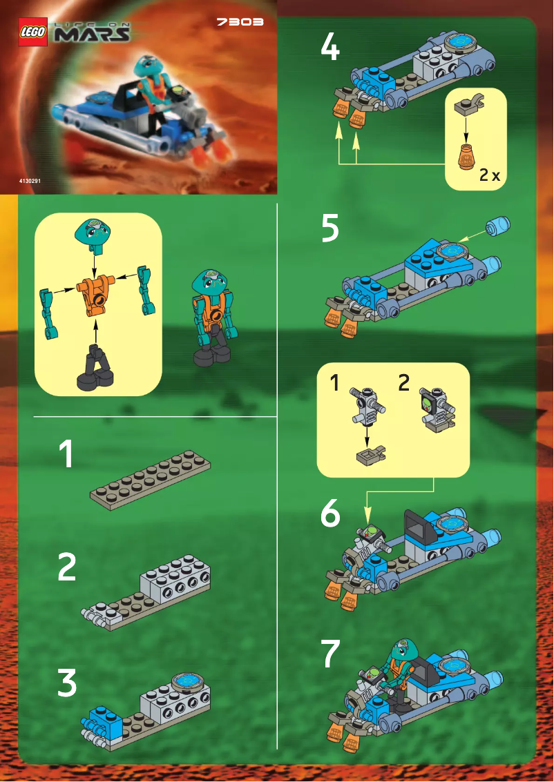 Page 1 de la notice Manuel utilisateur Lego Space 7303