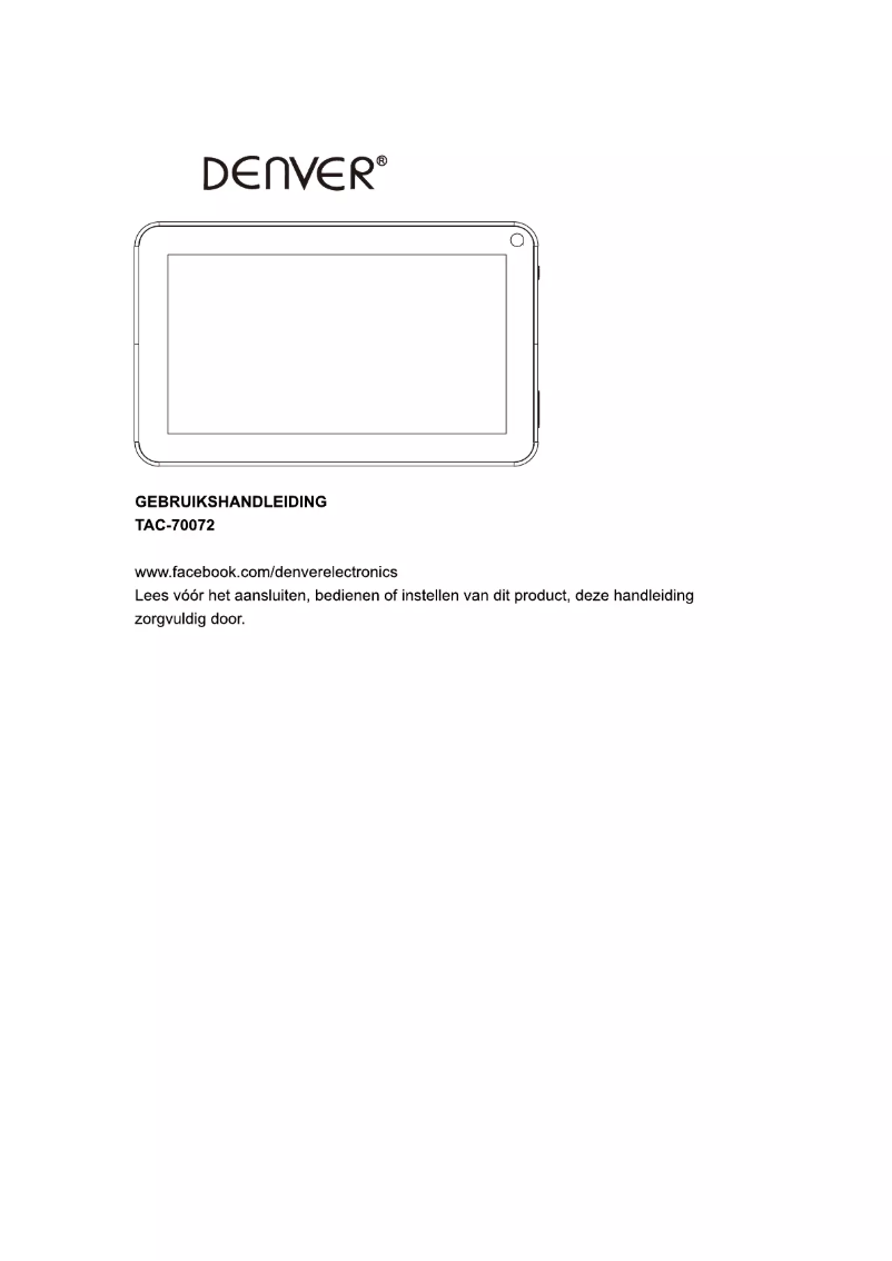 Image de la première page du manuel de l'appareil TAC-70072