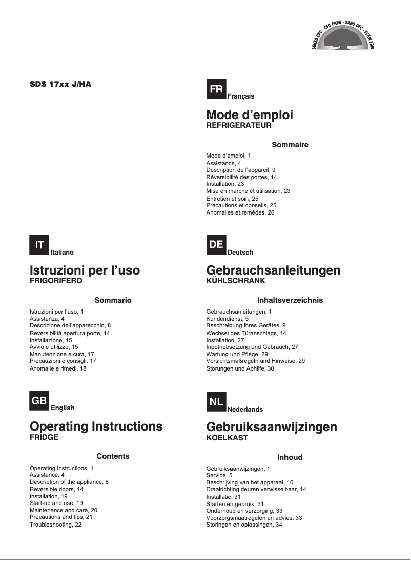 Image de la première page du manuel de l'appareil SDS 1722 J/HA