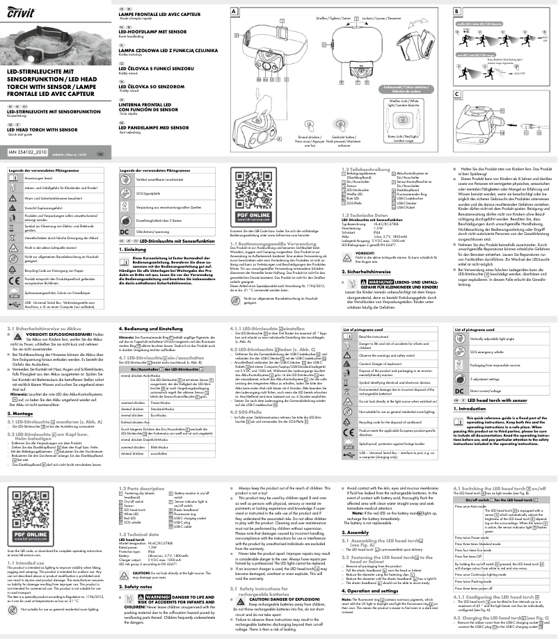 Image de la première page du manuel de l'appareil IAN 354102