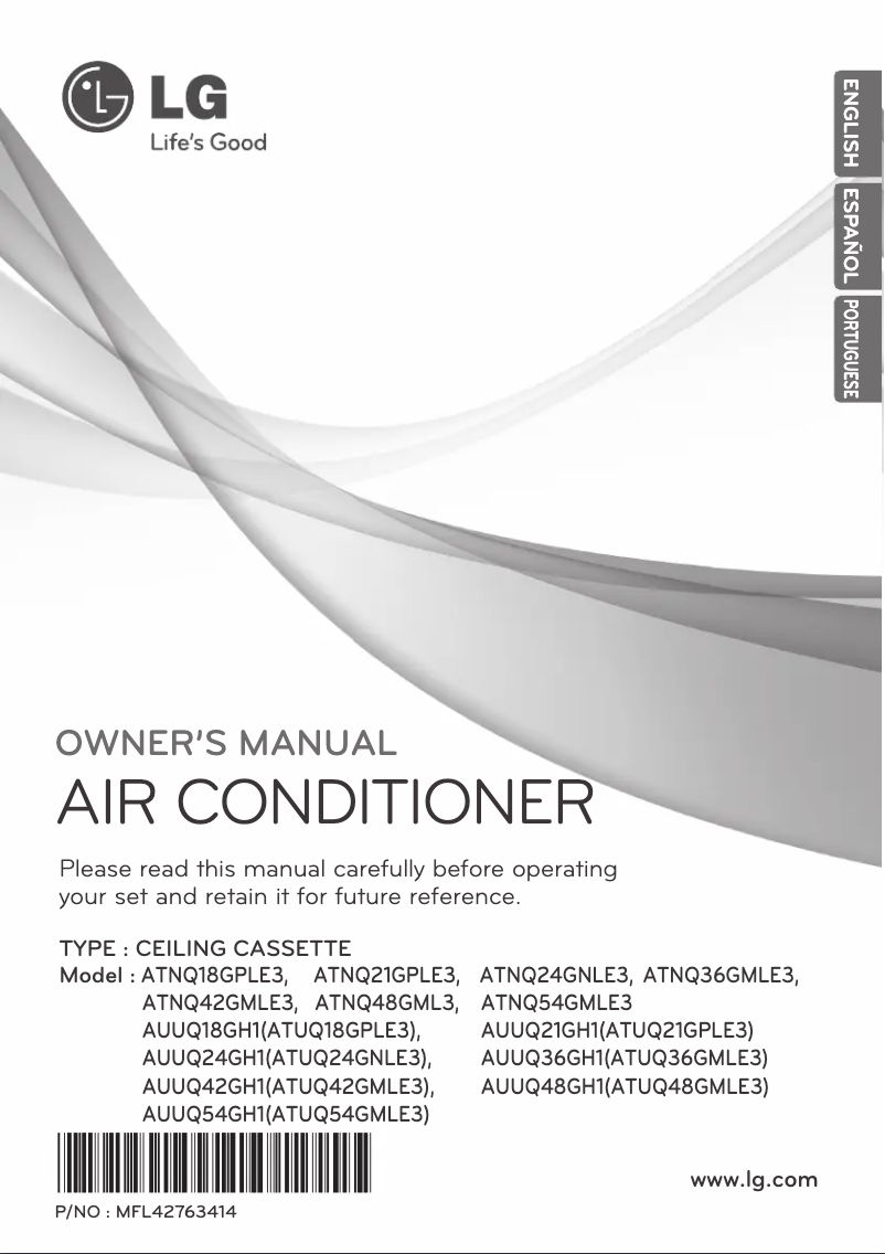 Imagen de la primera página del manual del dispositivo ATNQ24GNLE3