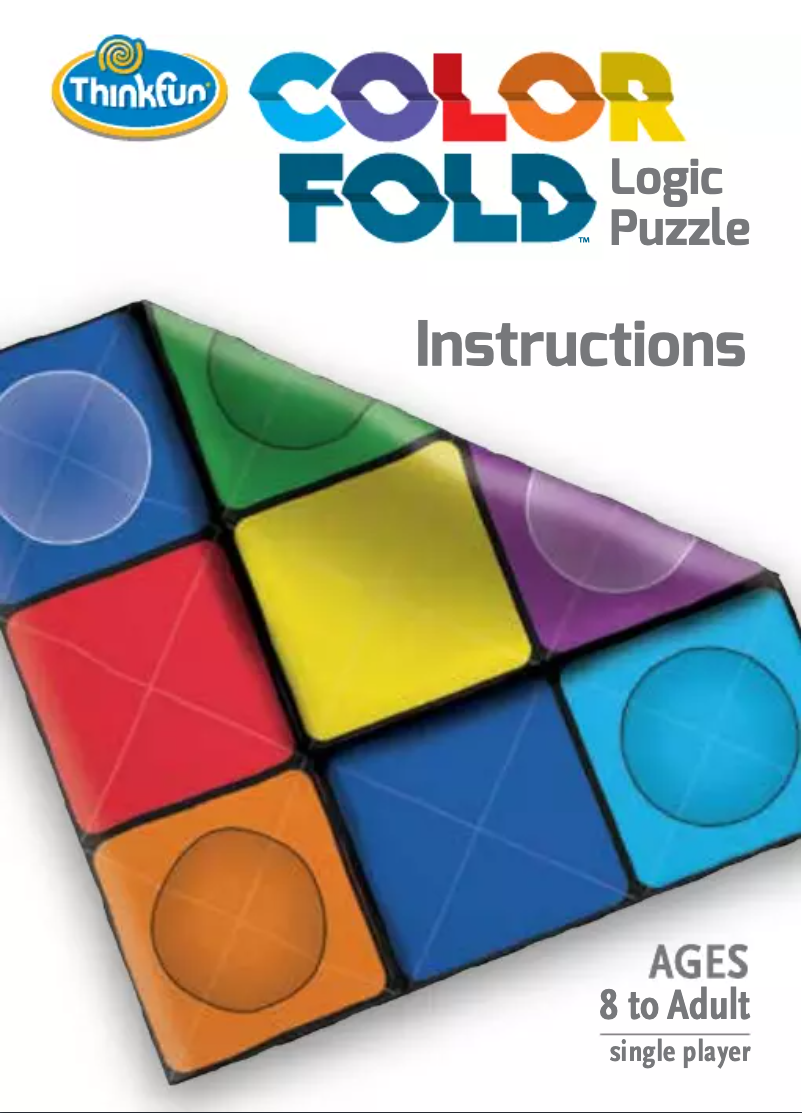 Page 1 de la notice Manuel utilisateur ThinkFun Color Fold