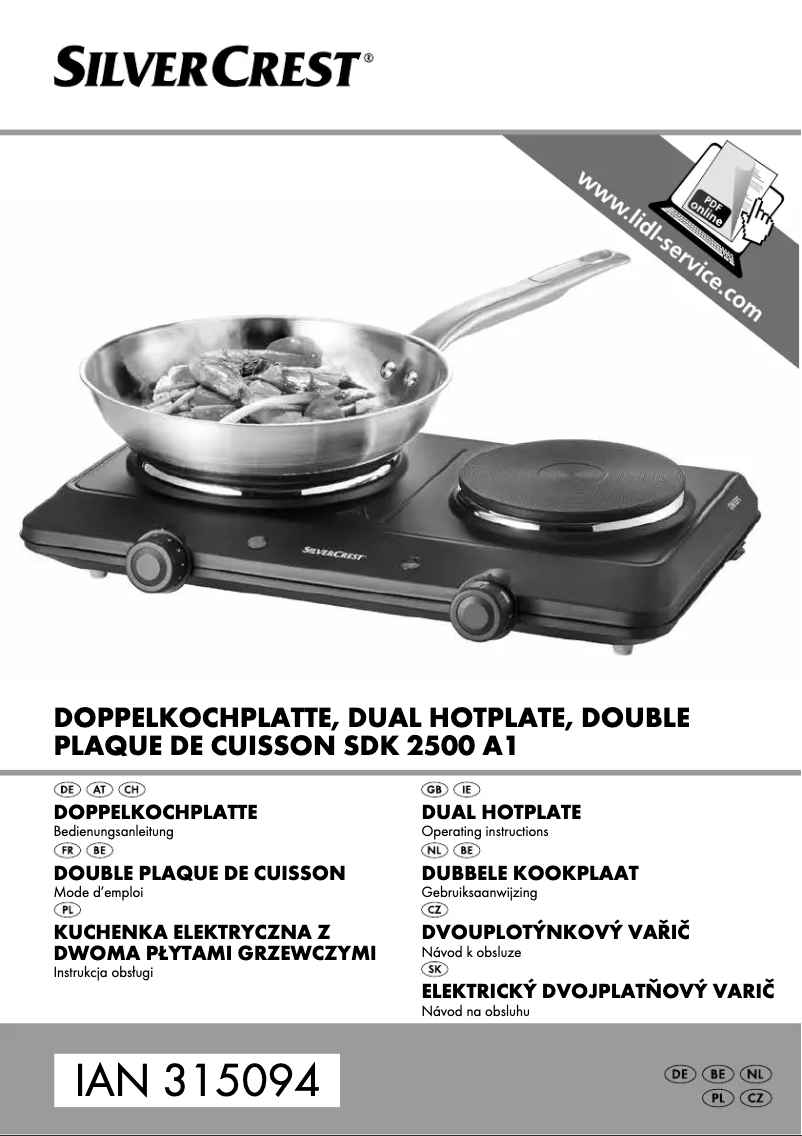 Page 1 de la notice Manuel utilisateur SilverCrest SDK 2500 A1