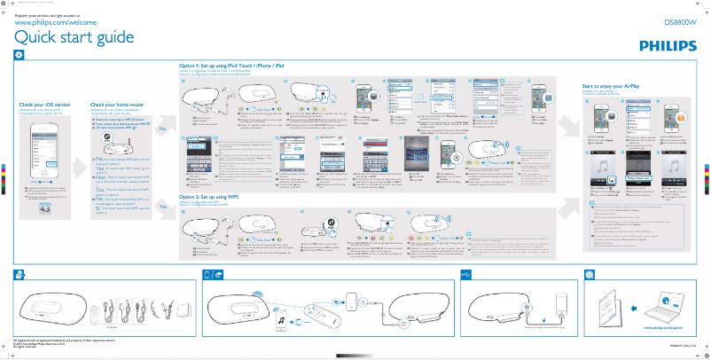 Page n°1 - Guide de démarrage rapide Philips Fidelio SoundCurve DS8800W