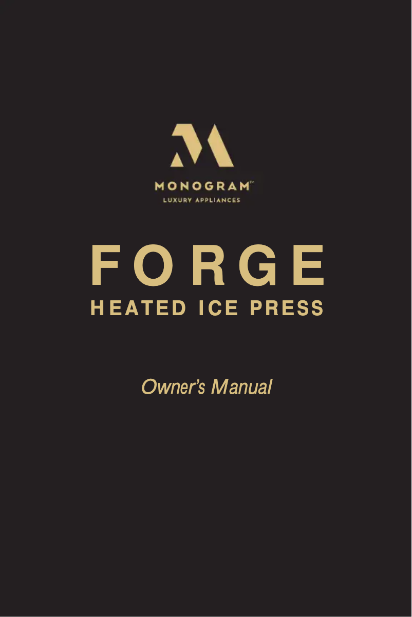 Page 1 de la notice Guide d'installation Monogram Forge