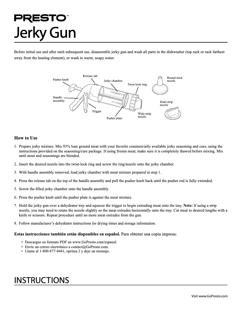 Image de la première page du manuel de l'appareil 08632