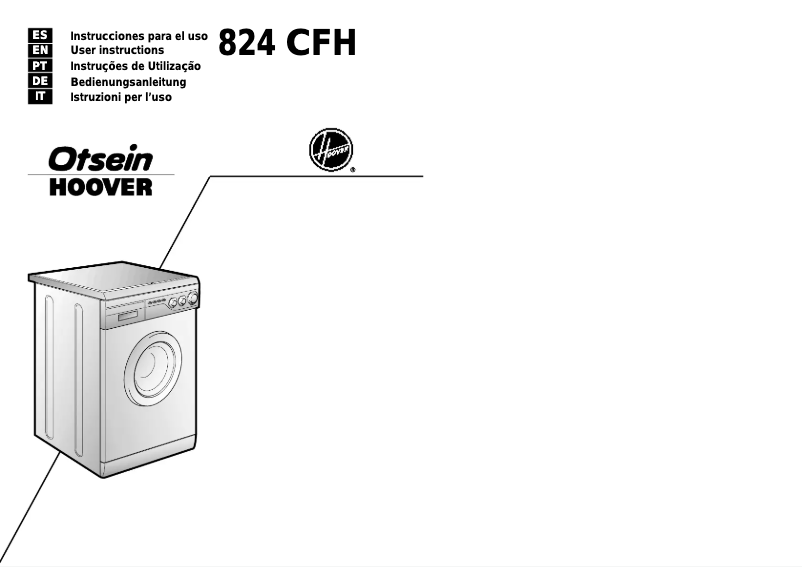 Page 1 de la notice Manuel utilisateur Otsein-Hoover LB 824 CFH