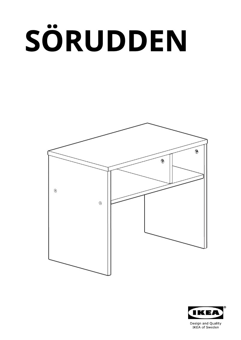 Page 1 de la notice Manuel utilisateur Ikea SÖRUDDEN 505.423.16