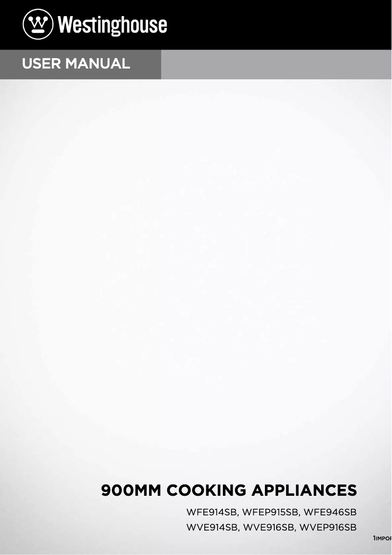 Image de la première page du manuel de l'appareil WVE914SB