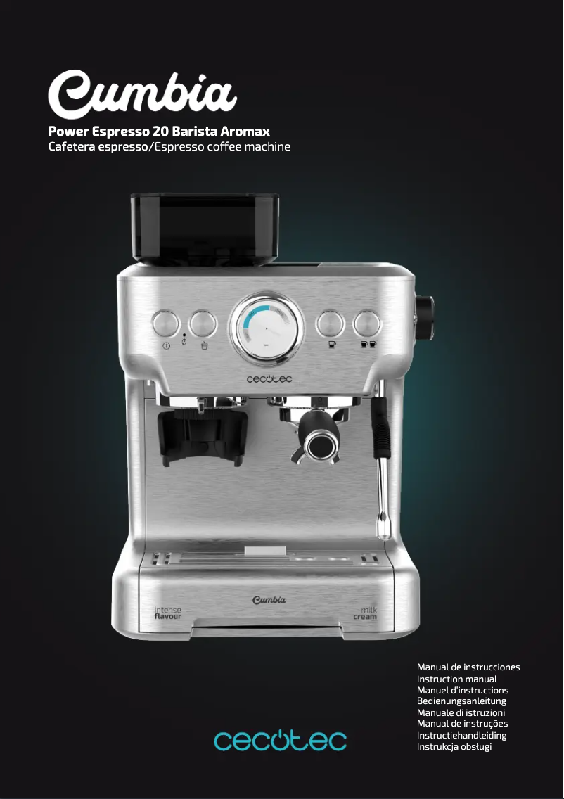 Page n°1 - Manuel utilisateur Cecotec Power Espresso 20 Barista Aromax