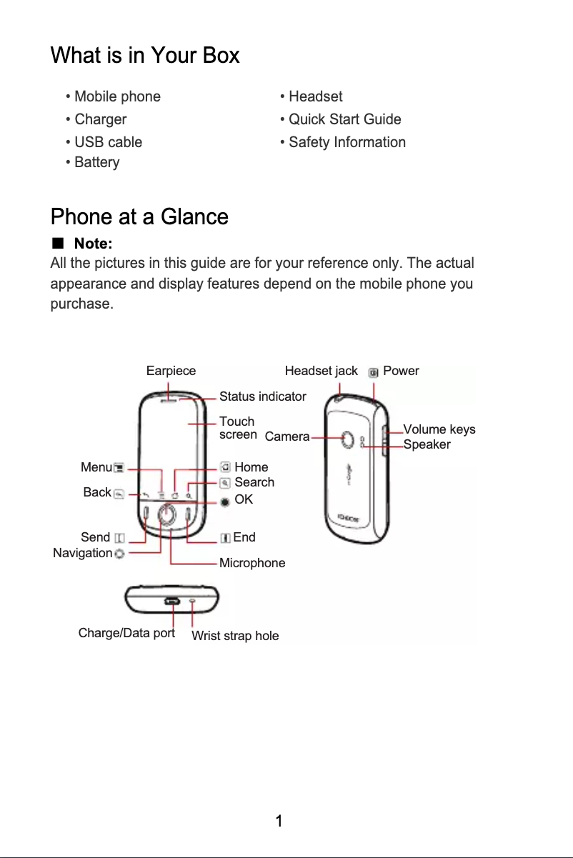Page 1 de la notice Manuel utilisateur TrekStor Ideos