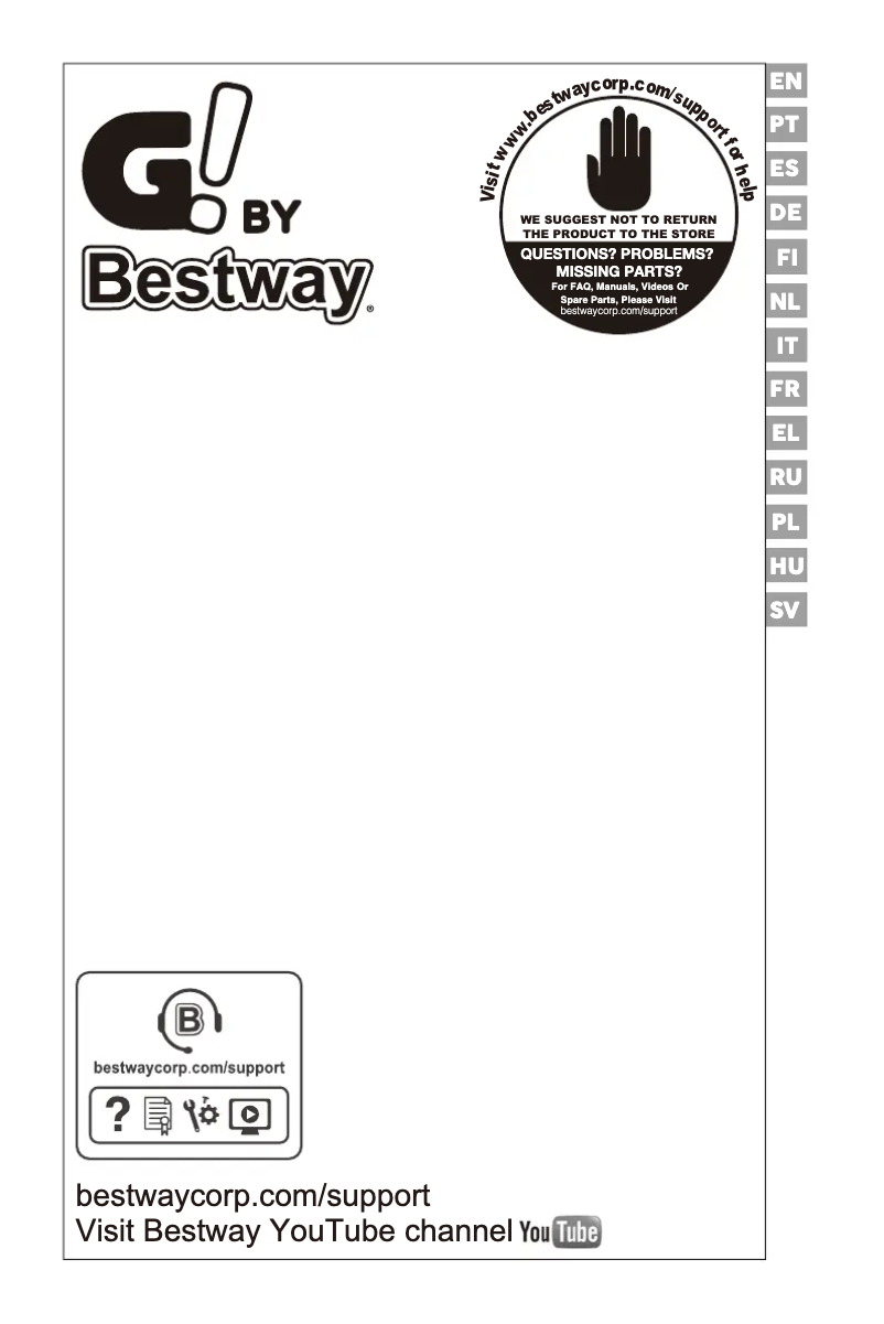 Page 1 de la notice Manuel utilisateur Bestway GIFI 57418