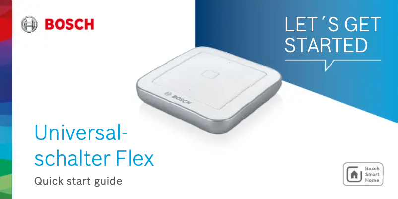 Page n°1 - Manuel utilisateur Bosch Flex