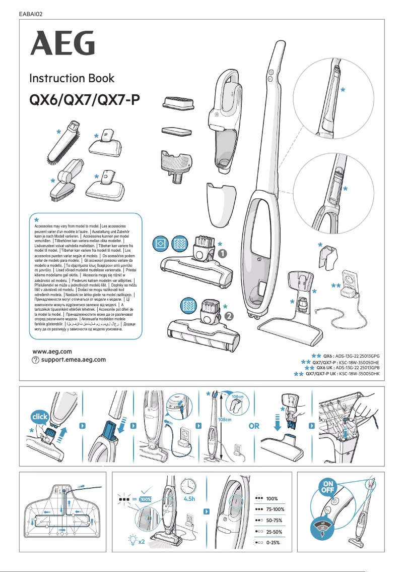 Page n°1 - Manuel utilisateur AEG QX7-1ULTAL