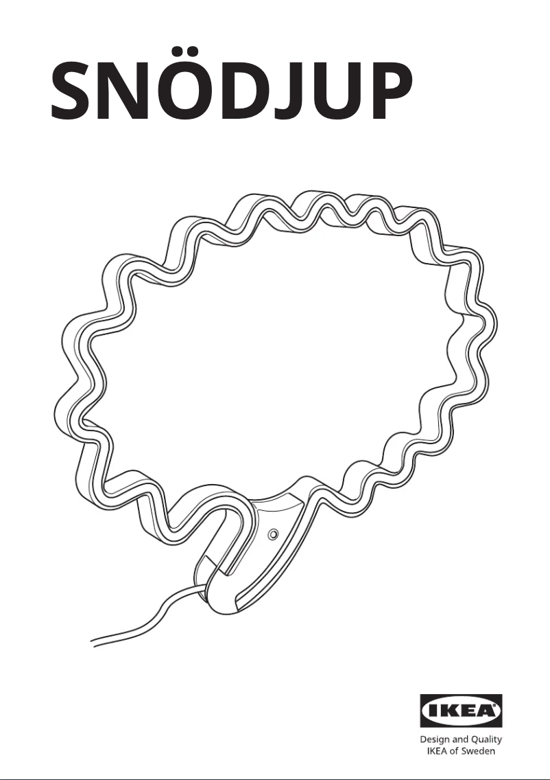 Image de la première page du manuel de l'appareil SNÖDJUP 905.222.98