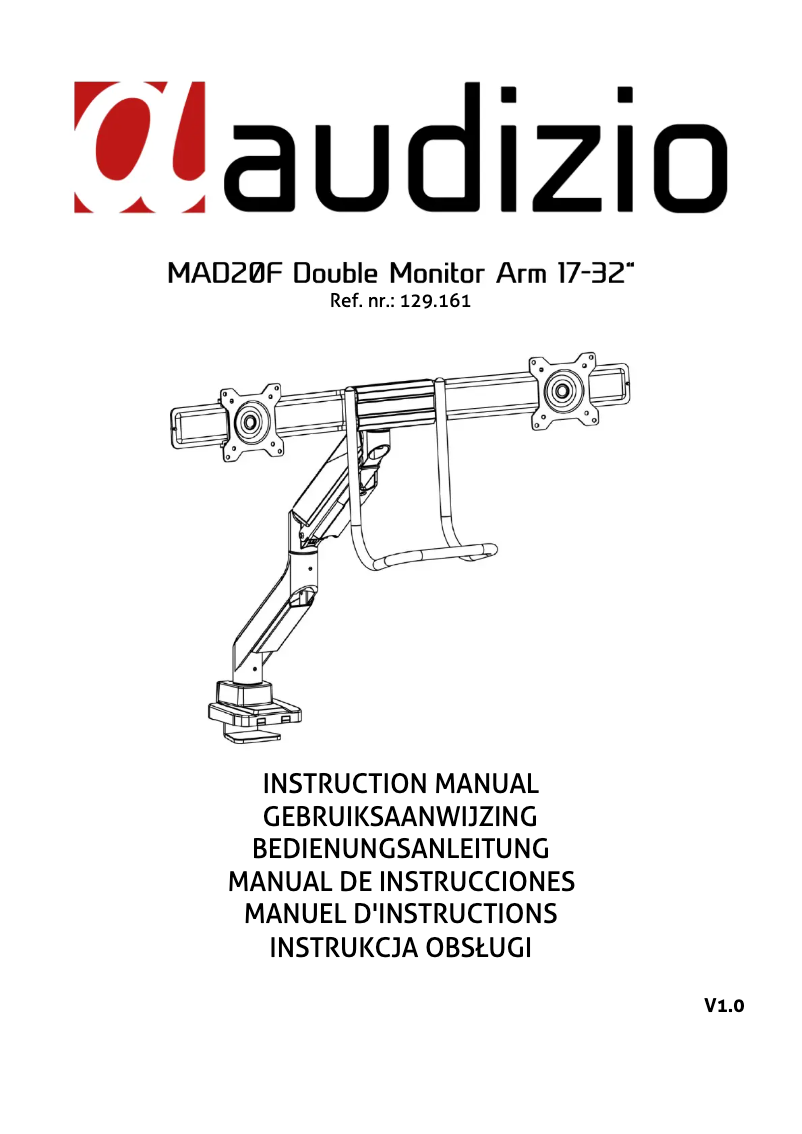 Page 1 de la notice Manuel utilisateur Audizio MAD20F