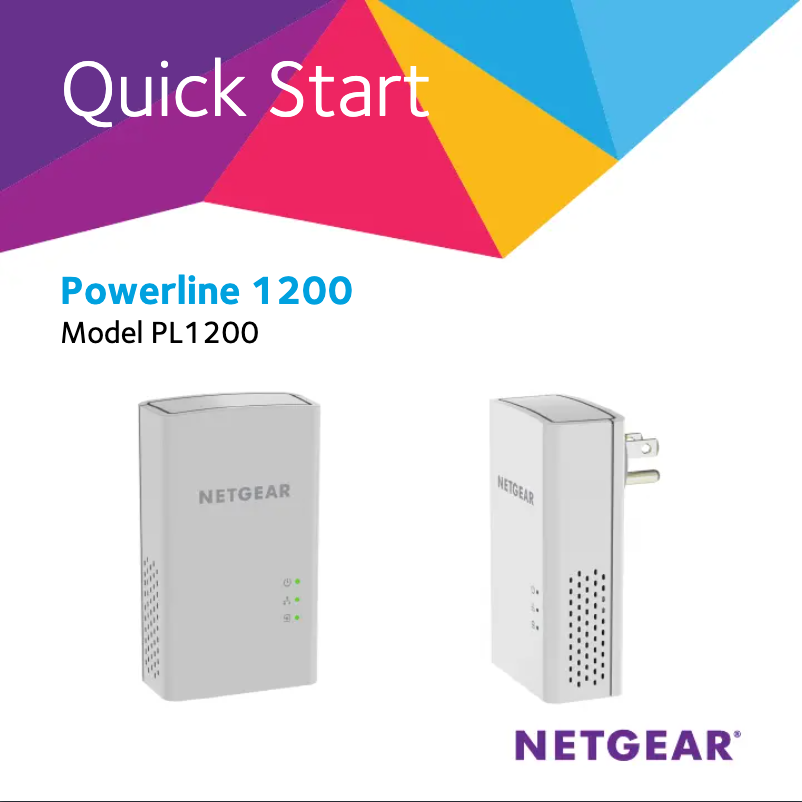 Page 1 de la notice Manuel utilisateur Netgear PL1200-100PES