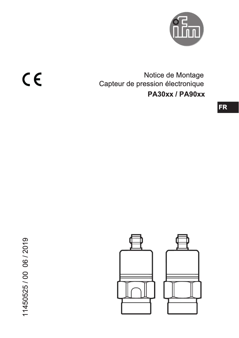 Page n°1 - Manuel utilisateur IFM PA9026