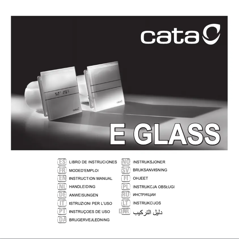 Page n°1 - Manuel utilisateur CATA E-120 GTH