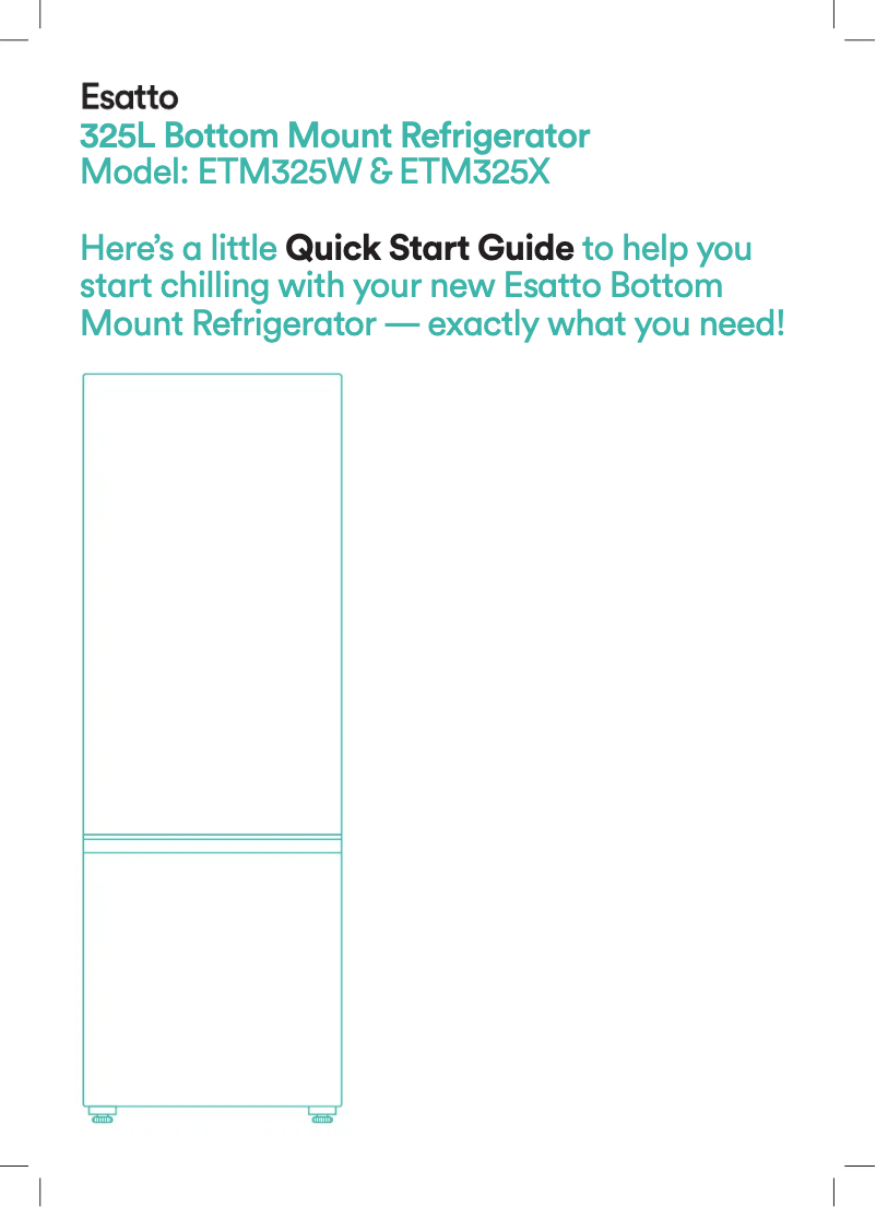Page n°1 - Guide de démarrage rapide Esatto EBM325W