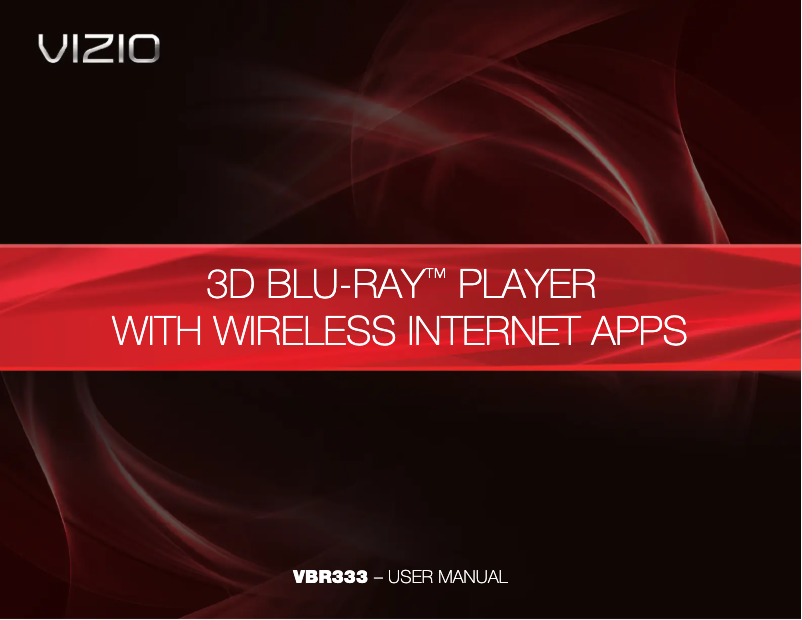 Image de la première page du manuel de l'appareil VBR333