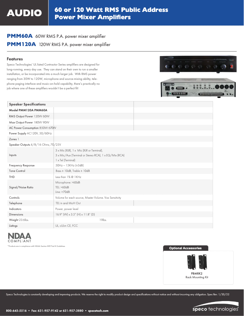 Image de la première page du manuel de l'appareil PMM-60A