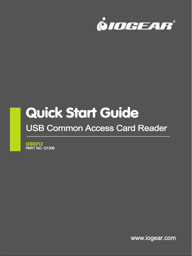 Page n°1 - Mode d'emploi iogear GSR212