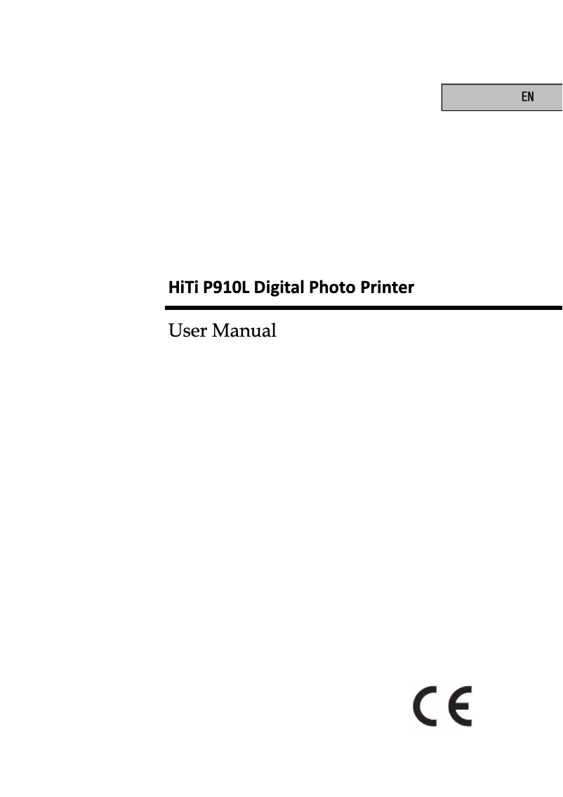 Page n°1 - Manuel utilisateur HiTi P910L