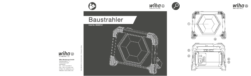 Page 1 of the manual User Manual Wiha 45698