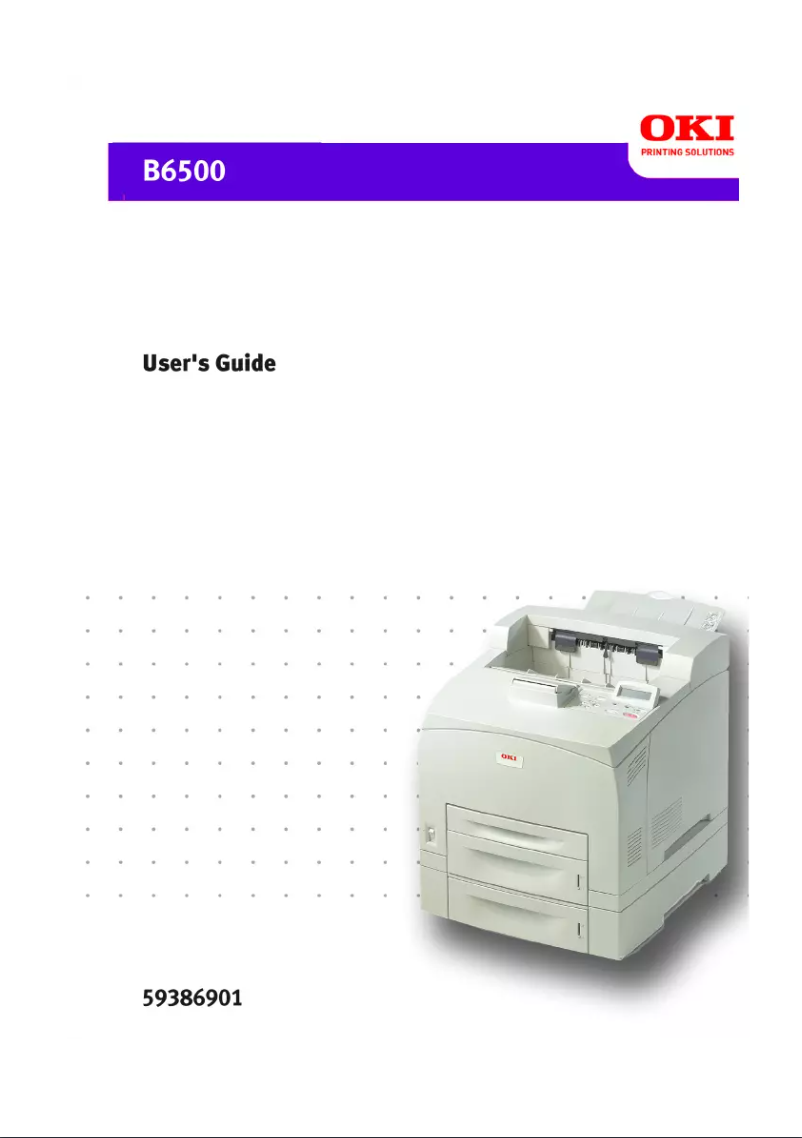 Page n°1 - Manuel utilisateur OKI B6500N