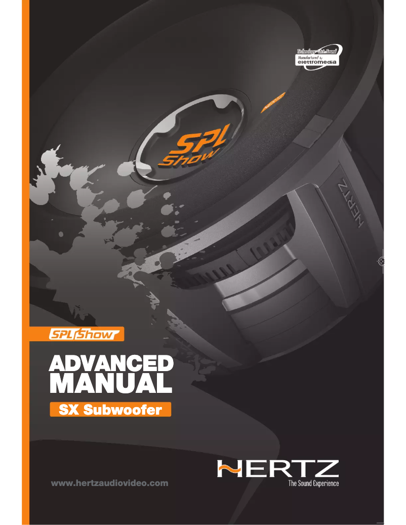 Page 1 de la notice Manuel utilisateur Hertz SPL Show SX 300 D.1