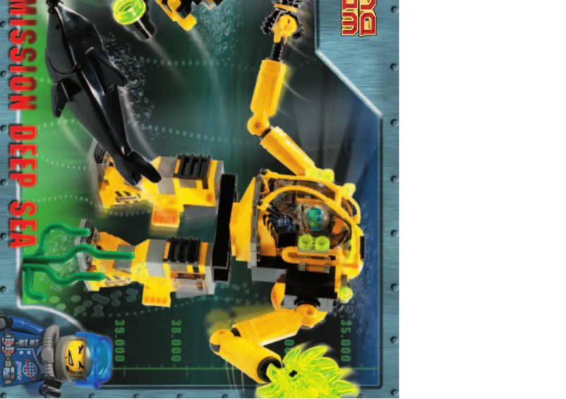 Page 1 de la notice Manuel utilisateur Lego Alpha Team Robot Sub