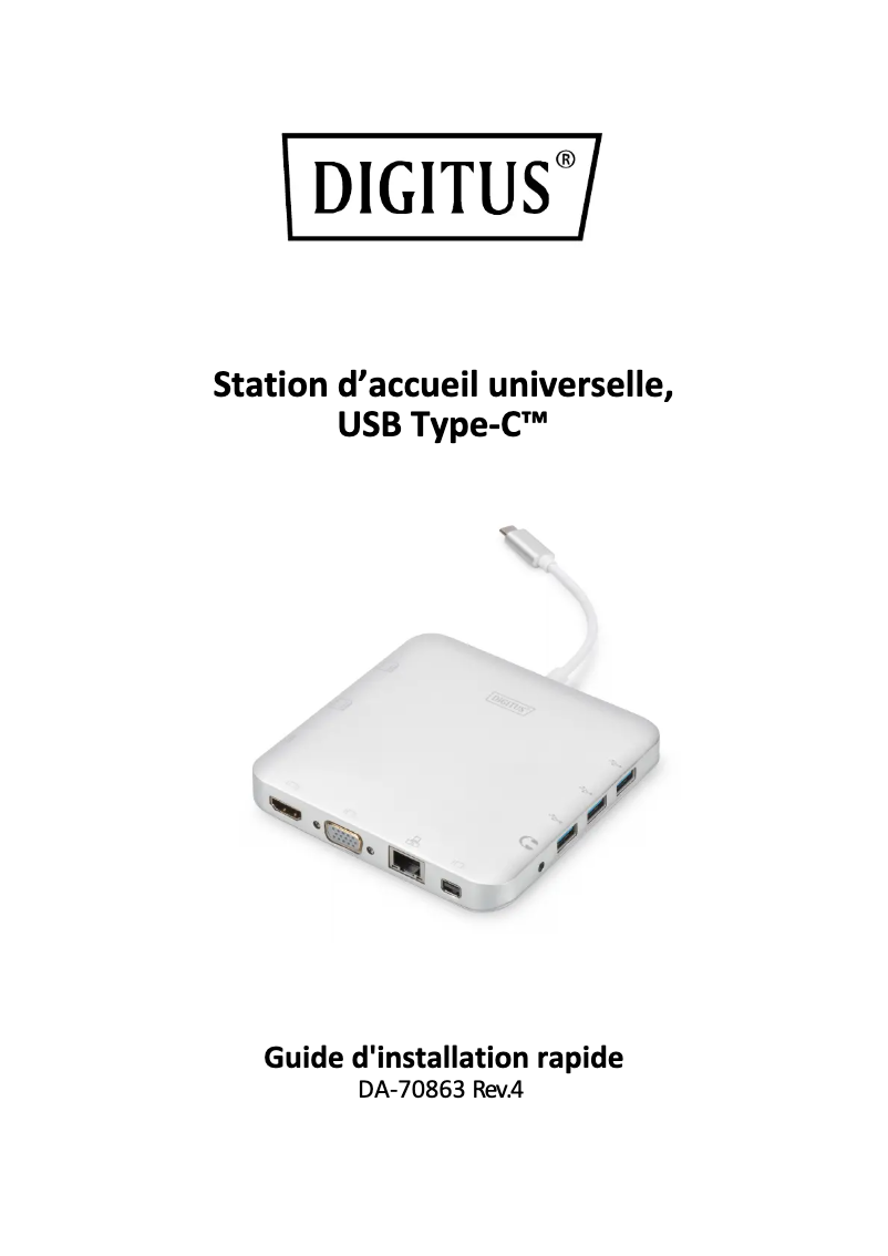 Page n°1 - Manuel utilisateur Digitus DA-70863