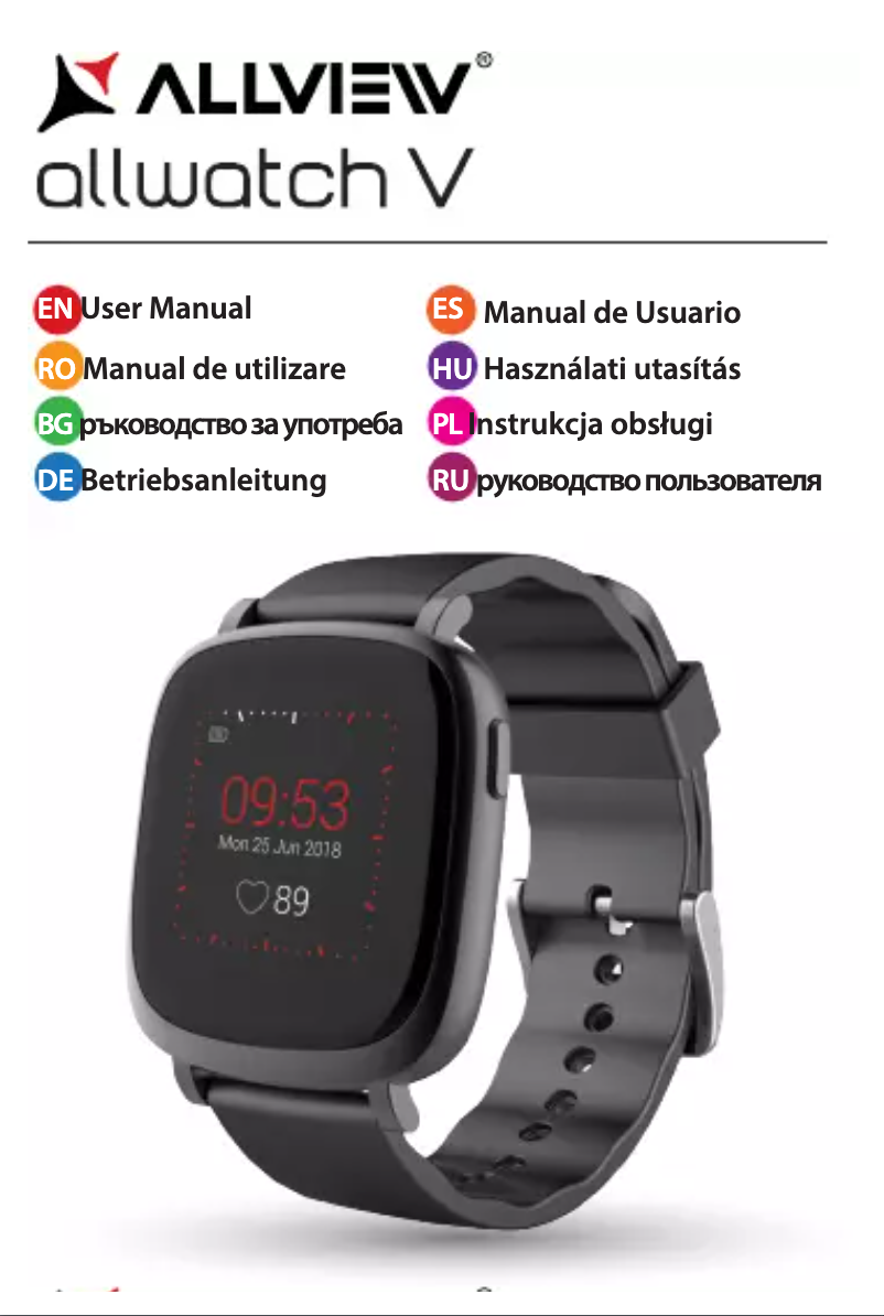 Page n°1 - Manuel utilisateur Allview Allwatch V