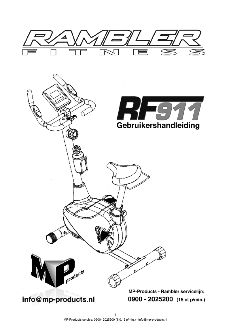 Image de la première page du manuel de l'appareil RF911