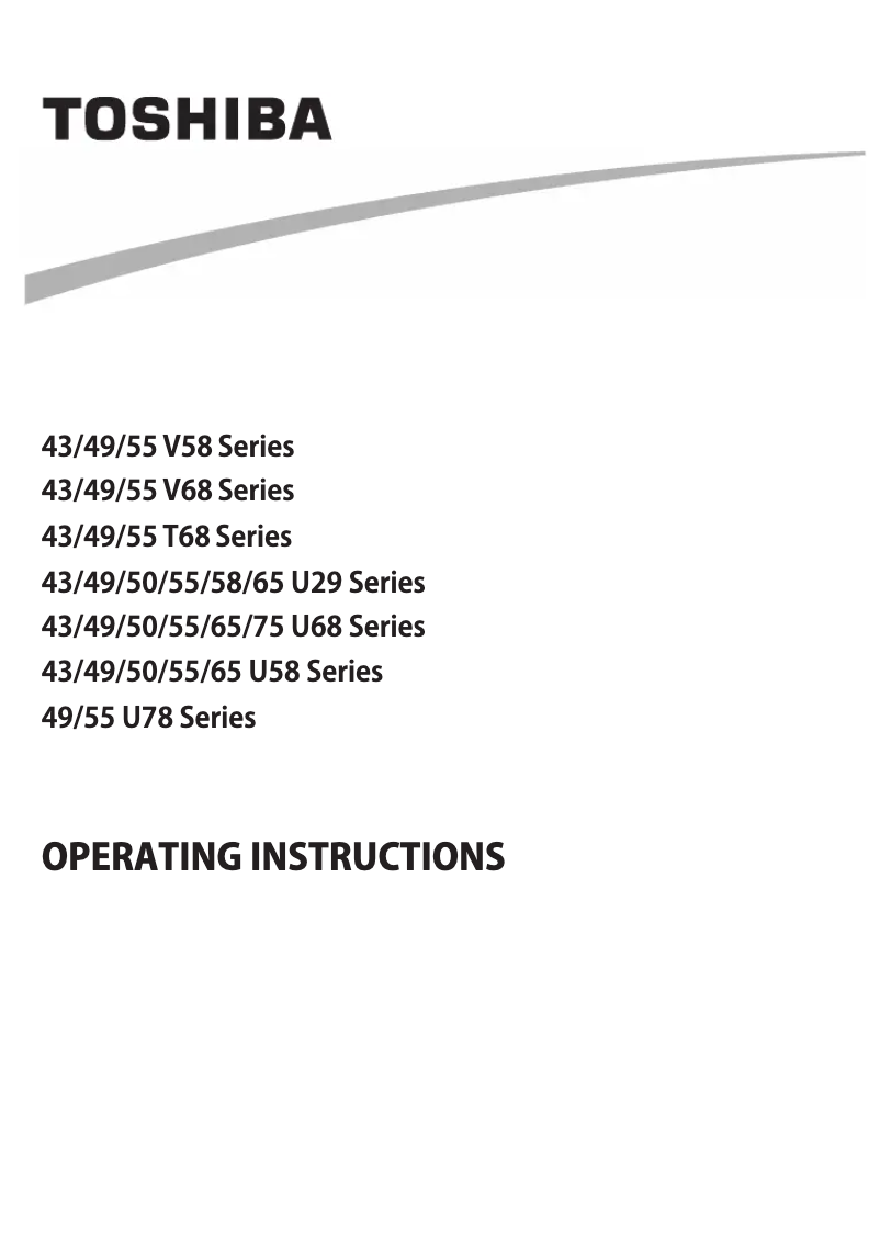Image de la première page du manuel de l'appareil 55U2963DA