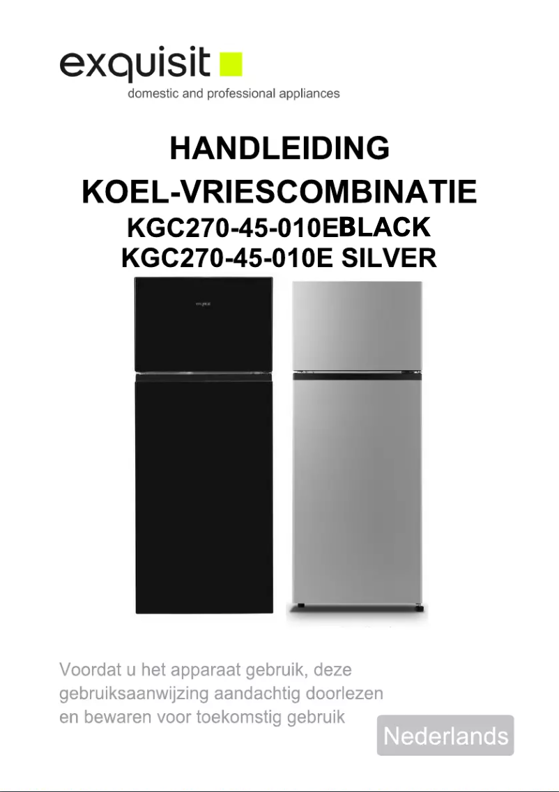 Image de la première page du manuel de l'appareil KGC270-45-010E