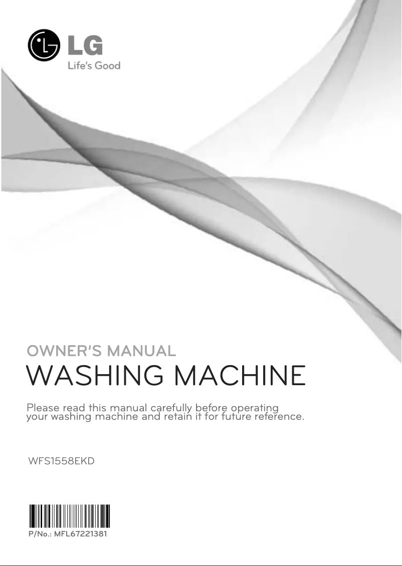 Página 1 del manual Manual de usuario LG WFS1558EKD