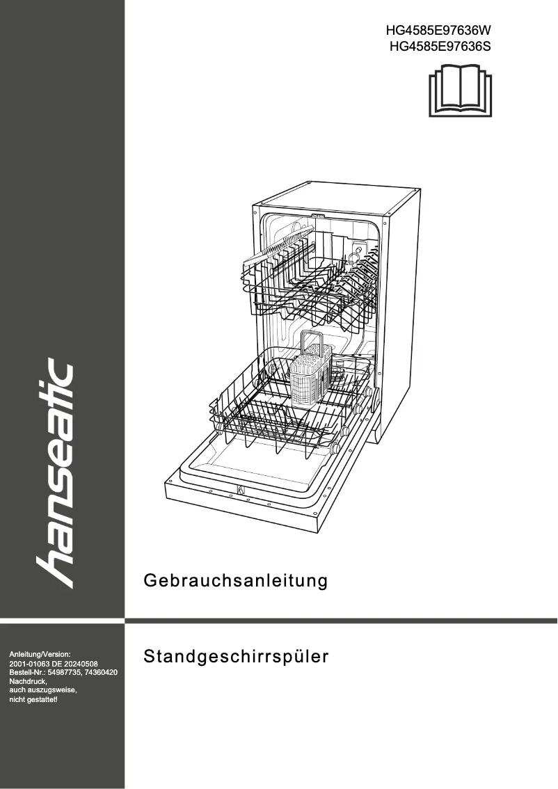 Page n°1 - Manuel utilisateur Hanseatic HG4585E97636W