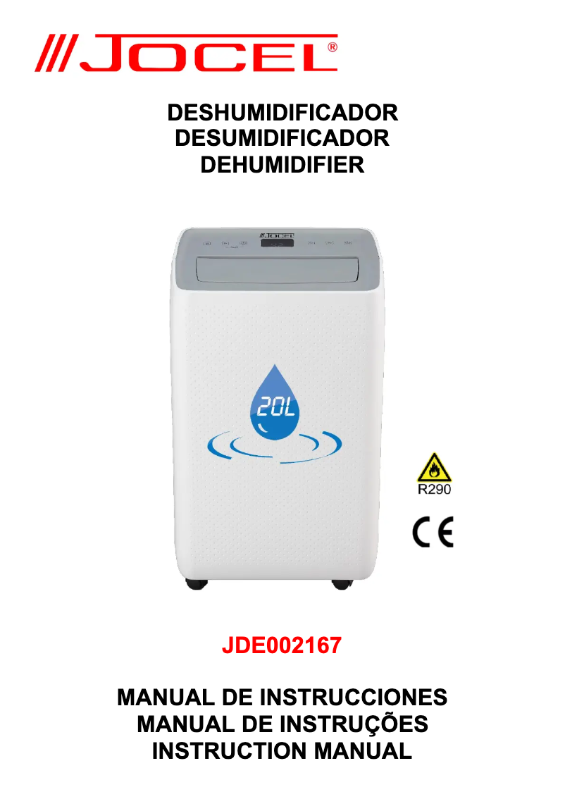 Page n°1 - Manuel utilisateur Jocel JDE002167