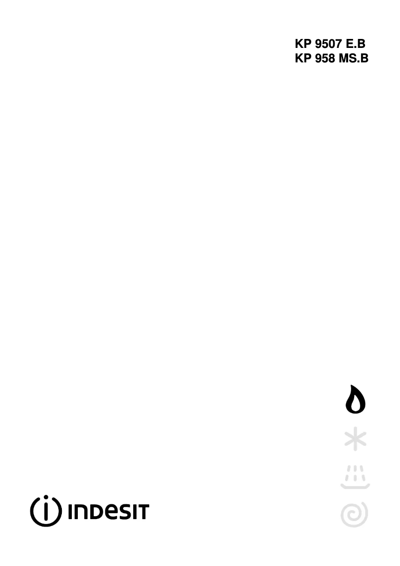 Image de la première page du manuel de l'appareil KP 958 MS.B